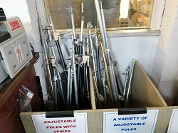 Selection of Various Length Spiked poles
