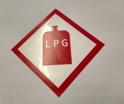 LPG Gas Sticker