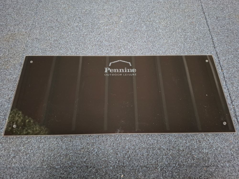 Pennine and Conway Smoked Glass Splashback