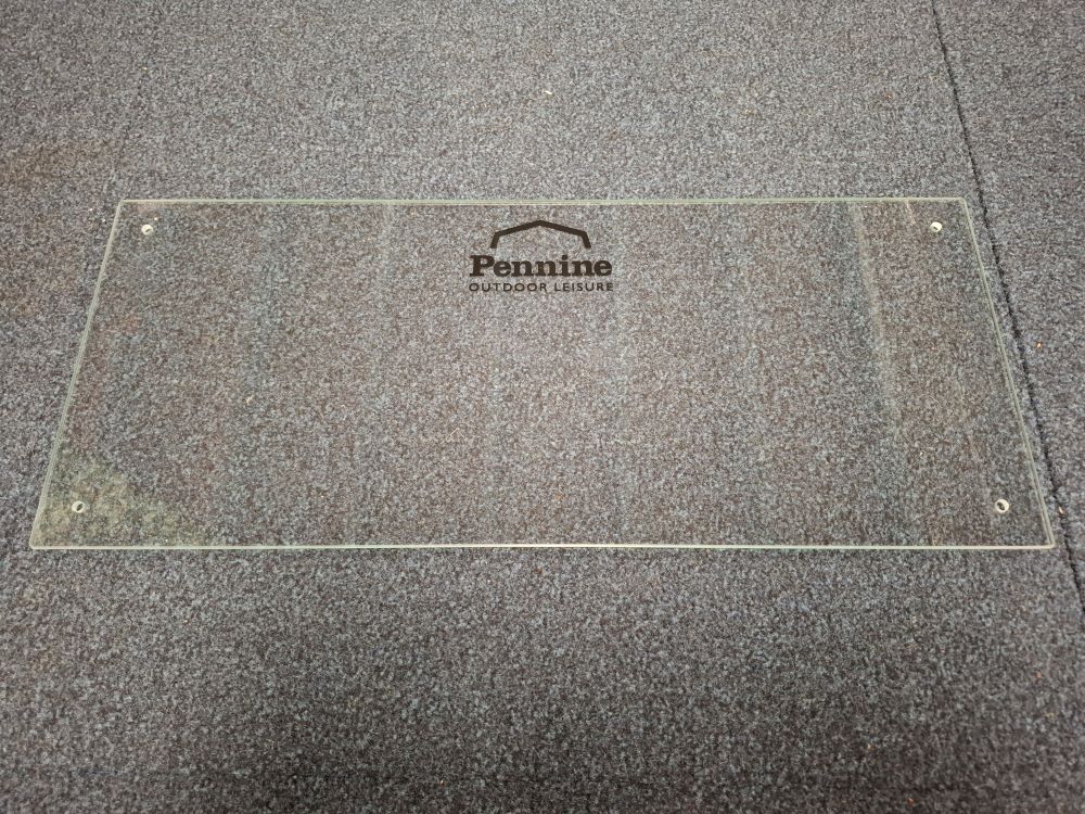 Pennine and Conway Clear Glass Splashback