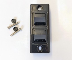 Architrave Switch - Double Black