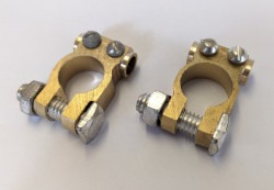 Battery Terminal Clamps (Pair) - 7.5mm Conductor