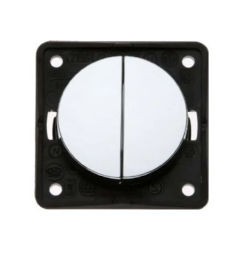 Berker 12V 2320V Twin Rocker Switch Gloss Chrome