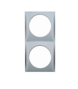Berker Double Socket Frame Gloss Chrome	