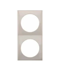 Berker Double Socket Frame Stainless Steel