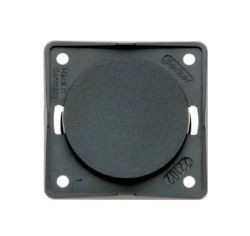 Berker Round Blanking Plate Anthracite