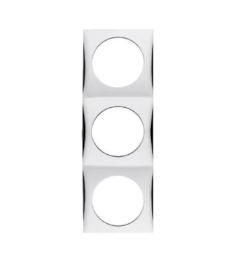 Berker Triple Socket Frame Gloss Chrome