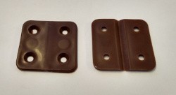 W4 Brown Plastic Hinge 41mm - Pair