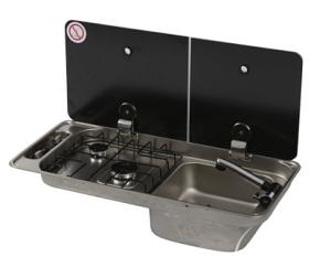 CAN Randi Combination Hob and Sink 716 x 340mm - Right Hand
