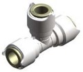 Push Fit T Connector - 12mm Whale (Pair)