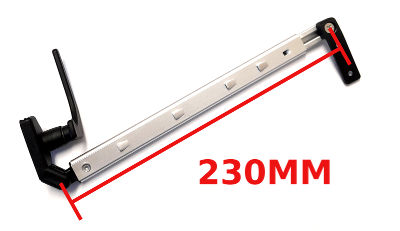 Caravan Window Stay - Auto Polyfix 230mm Lever Lock