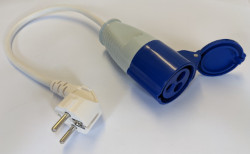 Crusader Campsite Mains to Euro Electric Adapter