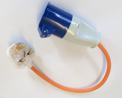 Crusader Campsite Mains to UK Domestic Electric Adapter