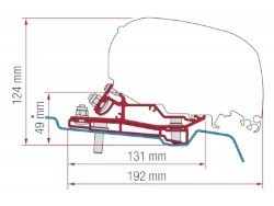 Fiamma Adapter Kit F80 Ford Transit Mk8 H3 L4