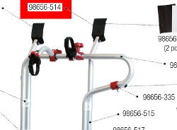 Fiamma Carry Bike Trafic D Upper Fixing Bracket - Right Hand