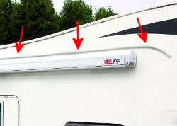 Fiamma Drip Stop Rain Gutter - 300cm White