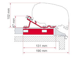 Kit F65 - F65 S Fixing-Bar