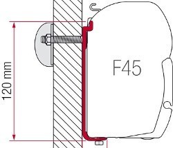 Fiamma Kit S 120 - 12cm Fitting Bracket