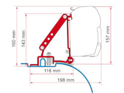 Fiamma Kit Ducato High Roof B4 03-2006