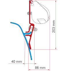 Fiamma Kit F35 VW T3 Adapter