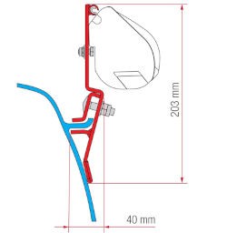 Fiamma Kit F35 VW T3 Adapter