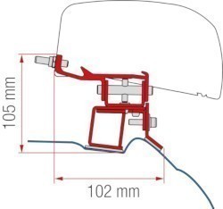 Fiamma Kit F40 Mercedes V Class Aft 2014 - Long