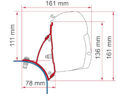 Fiamma Kit F45 T5 / T6 Lift Roof Deep Black