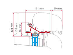 Fiamma Kit F65 / F80 Vw Crafter 17 - Roof Rails