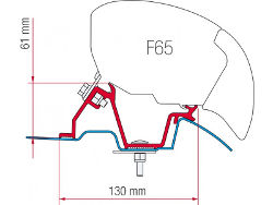 Fiamma Kit F65 / F80 Mercedes Sprinter VW Crafter - High Roof Right