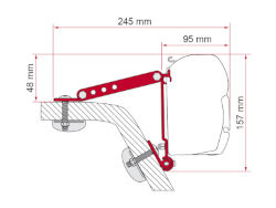 Fiamma Kit Wall Adapter