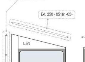 Fiamma Side rafter F45 ZIP Ext 250