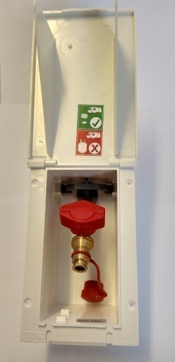 Caravan Gas Outlet Tap Box