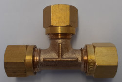 Gas Connector Equal T Piece - 8mm