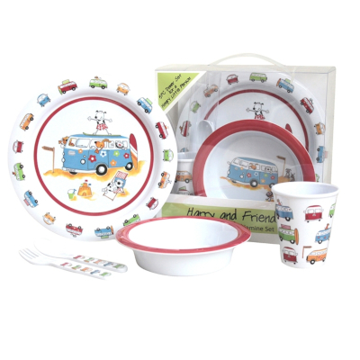 Kids 5 Piece Melamine Set - Harry & Friends