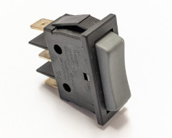 Large Rectangular 3 Position Rocker Switch - Grey