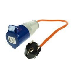 Maypole Campsite Mains to Euro Electric Adapter