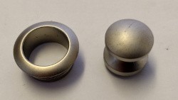 Mini Push Button Lock & Collar (Nickel)