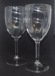 Pair of Acrylic Wine Glasses