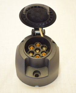 Pennine 7 Pin Towing Socket - Black 12N