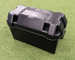 Plastic Battery Box - Large Black