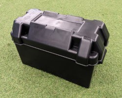 Plastic Battery Box - Large Black