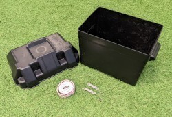 Plastic Battery Box - Small Black