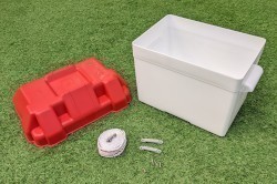 Plastic Battery Box - Small White
