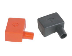 Red & Black Battery Clamp Cover Set