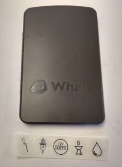 Whale Sliding Socket Lid - Grey 