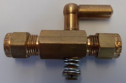 Spring Loaded Gas Tap - 3/16"