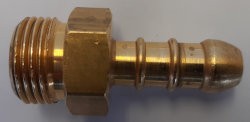Straight Adapter 3/8" BSP Male to Nozzle