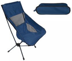 Summit High Back Pack Away Chair - Indigo Blue
