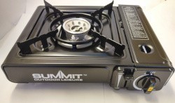 Summit Portable Gas Stove In Carry Case