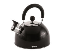 Outwell Tea Break Kettle M - 1.8L Whistling Kettle (Black)